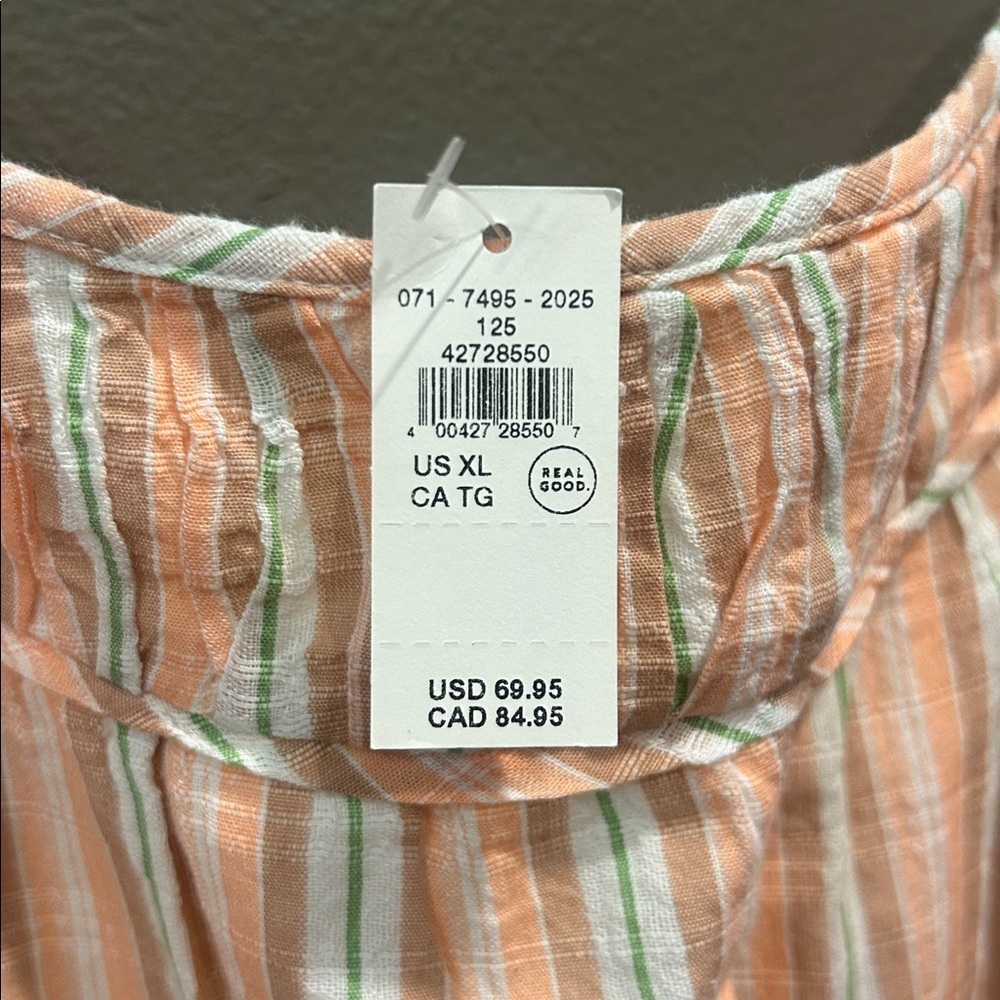 Aerie Striped Tiered Maxi Dress size XL NWT - Picture 6 of 7